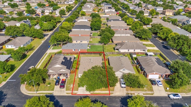 104 Lucky Clover Ln, Hutto, TX 78634 - aerial perspective of suburban area featuring property boundaries highlighted