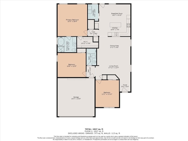 104 Lucky Clover Ln, Hutto, TX 78634 - floor plan / room layout