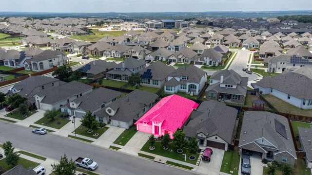 217 Magdalene Way, Liberty Hill, TX 78642 - aerial perspective of suburban area