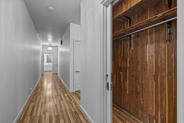 707 W Thompson Ave, Temple, TX 76501 - hallway featuring wood finished floors and baseboards