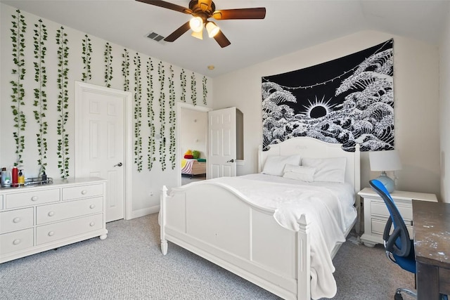 9904 Chester Cv, Austin, TX 78750 - bedroom with light carpet and ceiling fan