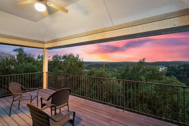 9904 Chester Cv, Austin, TX 78750 - deck featuring ceiling fan
