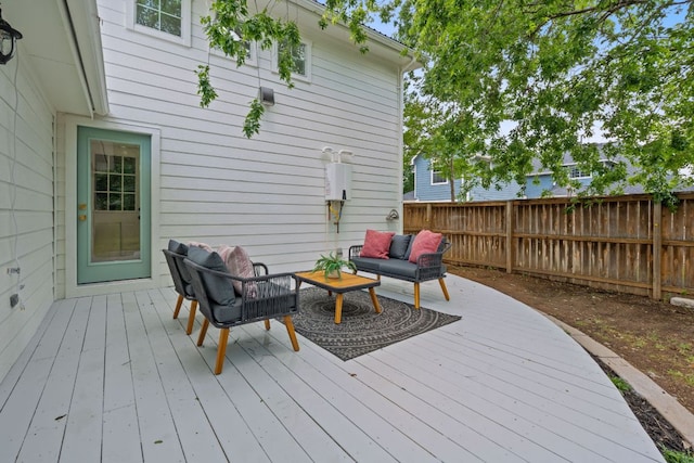 1607 Forest St, Georgetown, TX 78626 - deck with an outdoor living space