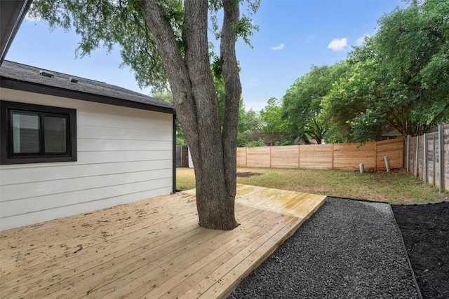 813 Cardiff Dr, Austin, TX 78745 - wooden deck with a fenced backyard