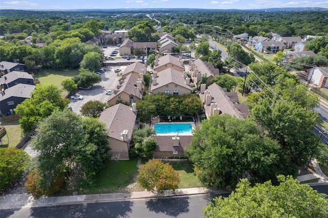 5608 Cougar Dr Unit 226, Austin, TX 78745 - aerial perspective of suburban area featuring a pool area