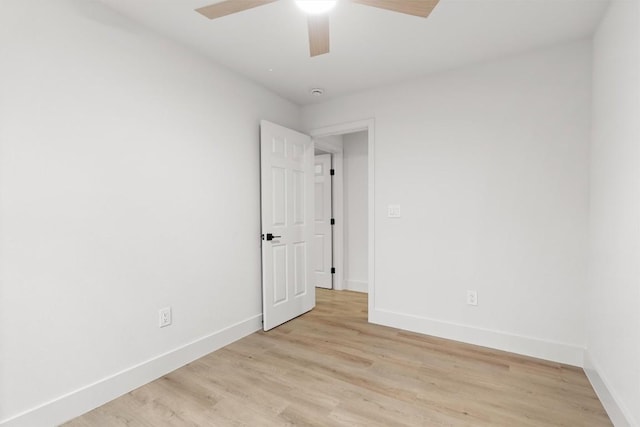 903 Cardiff Dr, Austin, TX 78745 - unfurnished room featuring ceiling fan and light wood finished floors