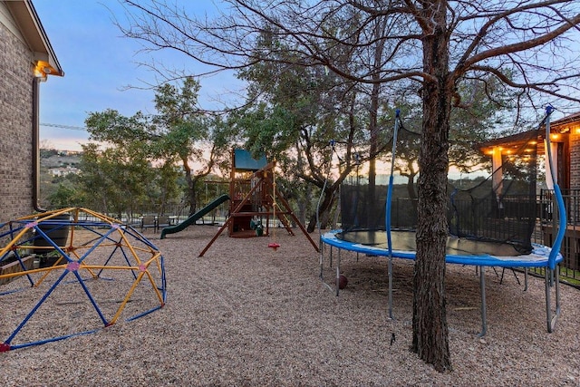 103 Bellagio Dr, Lakeway, TX 78734 - view of jungle gym with a trampoline