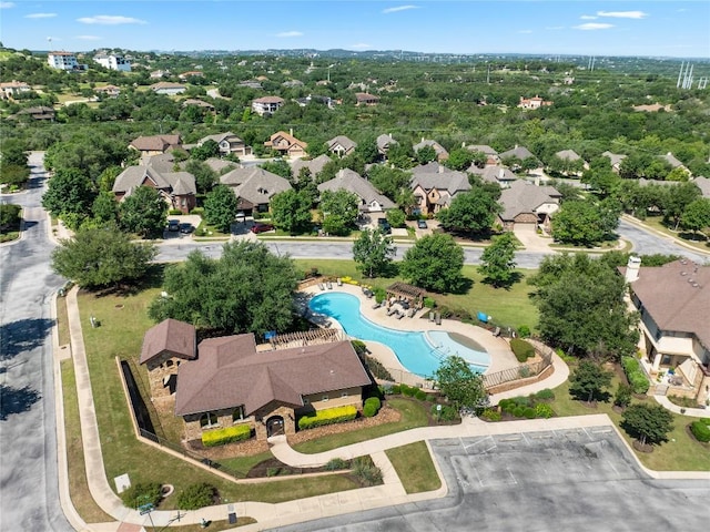 103 Bellagio Dr, Lakeway, TX 78734 - aerial view of a pool area