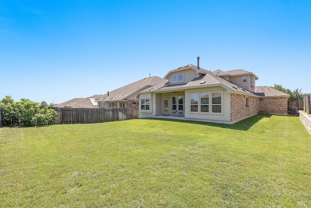 5012 Yucca Bloom Dr, Georgetown, TX 78626 - rear view of house featuring cooling unit