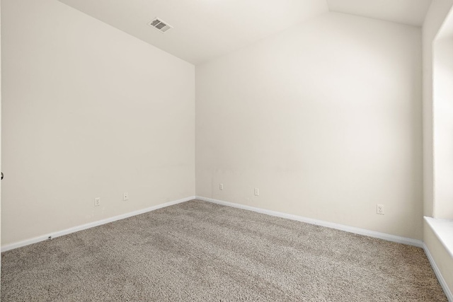 5012 Yucca Bloom Dr, Georgetown, TX 78626 - unfurnished room featuring carpet flooring, lofted ceiling, and baseboards