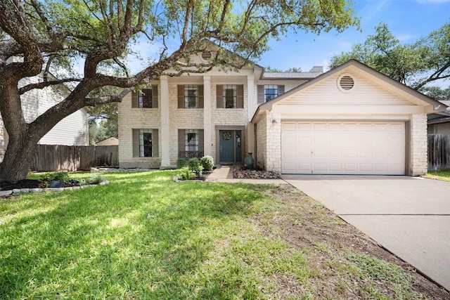 12025 Cherie Dr, Austin, TX 78758 - view of front of property with an attached garage and driveway