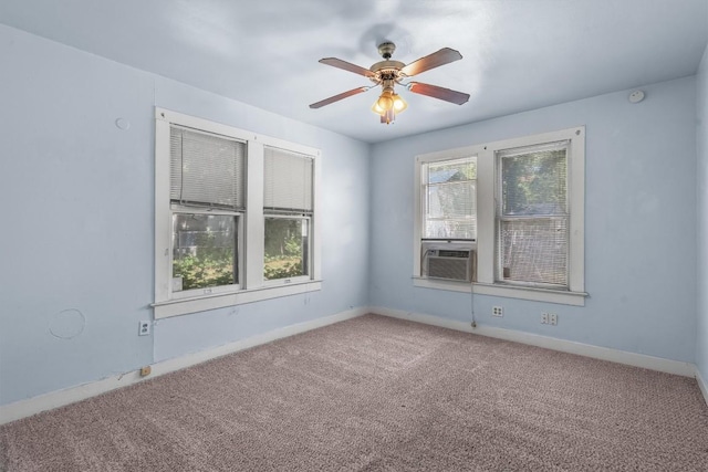 604 Harris Ave, Austin, TX 78705 - unfurnished room featuring carpet, ceiling fan, and baseboards