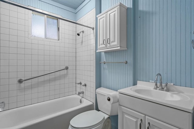 604 Harris Ave, Austin, TX 78705 - bathroom with tub / shower combination, toilet, and vanity