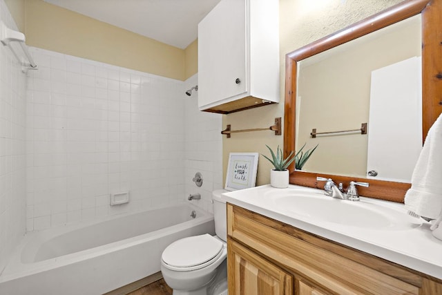 11611 Prairie Hen Ln, Austin, TX 78758 - full bath with vanity, toilet, and shower / bathtub combination