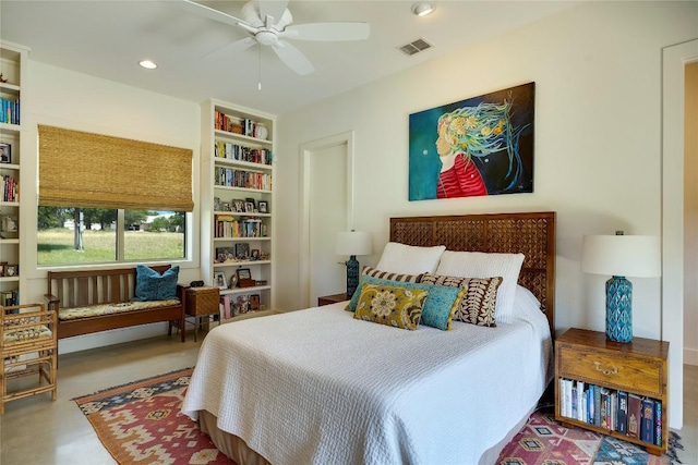 281 Kendall Jackson, Comfort, TX 78013 - bedroom with recessed lighting and a ceiling fan
