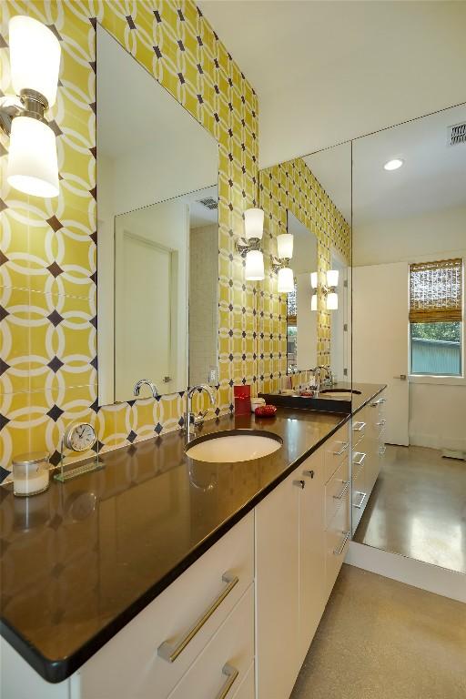 281 Kendall Jackson, Comfort, TX 78013 - bathroom featuring vanity and recessed lighting