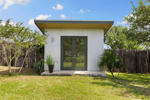 281 Kendall Jackson, Comfort, TX 78013 - view of outdoor structure with french doors