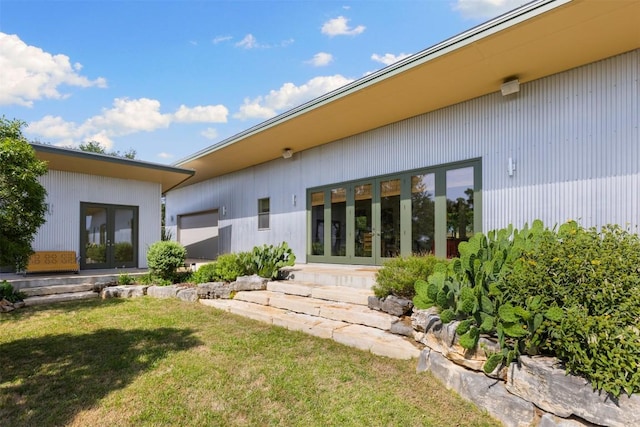281 Kendall Jackson, Comfort, TX 78013 - back of property featuring french doors and a yard