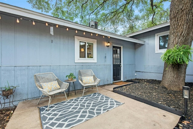 1804 Matthews Ln Unit B, Austin, TX 78745 - entrance to property featuring a patio and a chimney