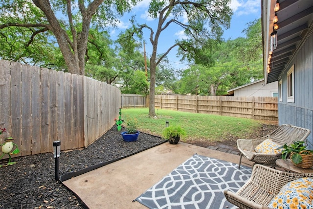 1804 Matthews Ln Unit B, Austin, TX 78745 - fenced backyard featuring a patio area