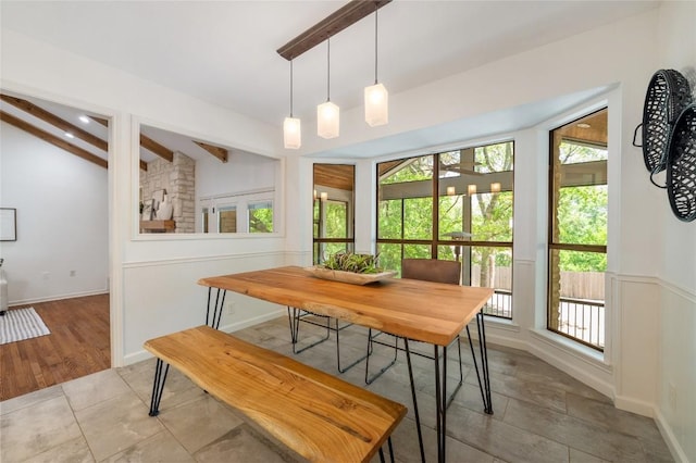 9803 Talleyran Dr, Austin, TX 78750 - dining area with tile patterned floors and baseboards