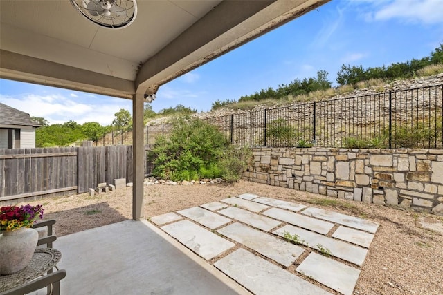 400 Saturnia Dr, Georgetown, TX 78613 - fenced backyard featuring a patio area