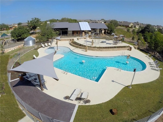 400 Saturnia Dr, Georgetown, TX 78613 - community pool with a patio