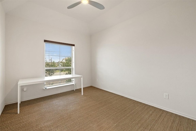 400 Saturnia Dr, Georgetown, TX 78613 - carpeted spare room featuring a ceiling fan and baseboards