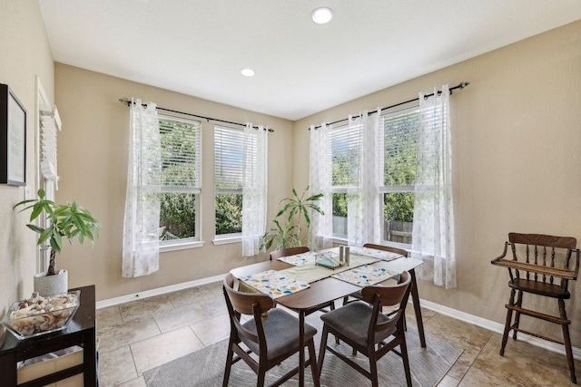 1312 Ravensbrook Bnd, Cedar Park, TX 78613 - dining room with baseboards and recessed lighting