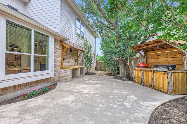 2835 Checker Dr, Cedar Park, TX 78613 - fenced backyard with a grill and a patio