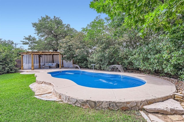 2835 Checker Dr, Cedar Park, TX 78613 - outdoor pool featuring a fenced backyard and a patio