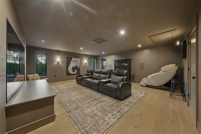 12203 Trailmaster Dr, Austin, TX 78737 - cinema featuring recessed lighting and light wood-type flooring