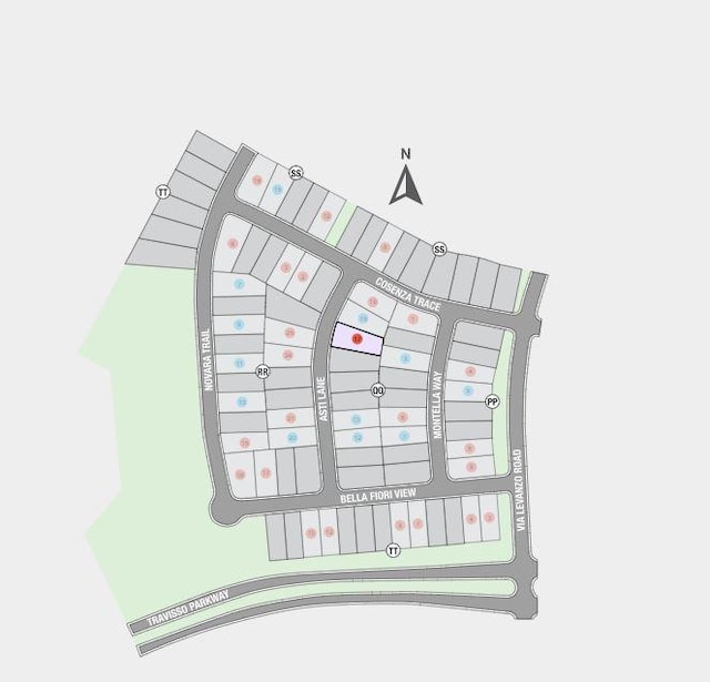 1912 Asti Ln, Leander, TX 78641 - parcel map