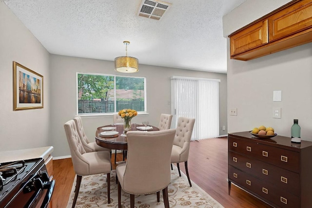 2508 Dovemeadow Dr, Austin, TX 78744 - dining space featuring plenty of natural light, light wood-style flooring, and a textured ceiling