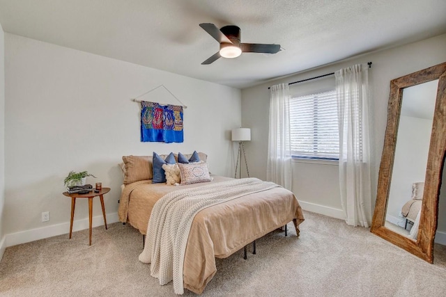10840 Redmond Rd, Austin, TX 78739 - bedroom featuring light colored carpet, baseboards, and ceiling fan