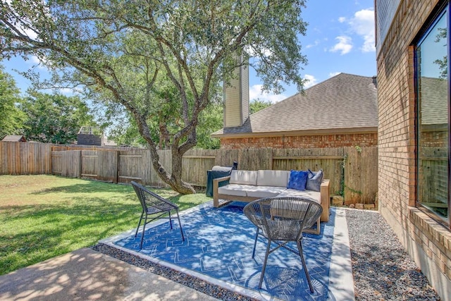10840 Redmond Rd, Austin, TX 78739 - view of patio featuring outdoor lounge area