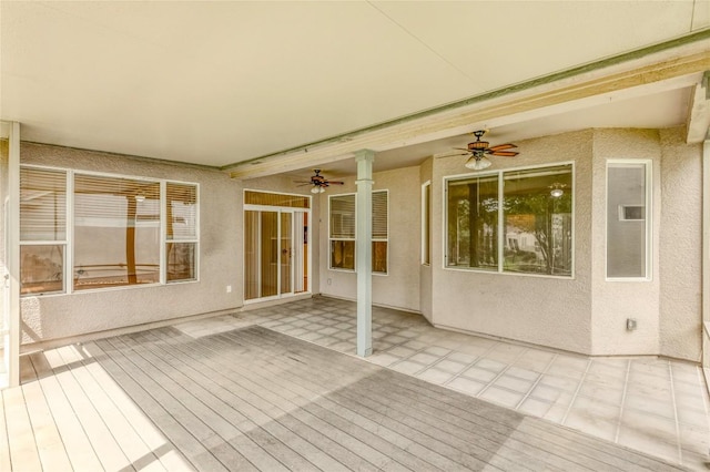 287 Red Poppy Trl, Georgetown, TX 78633 - wooden terrace with ceiling fan and a patio