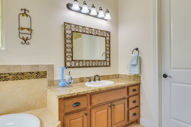 201 Thomas Ridge Rd, Burnet, TX 78611 - bathroom featuring vanity and a bath