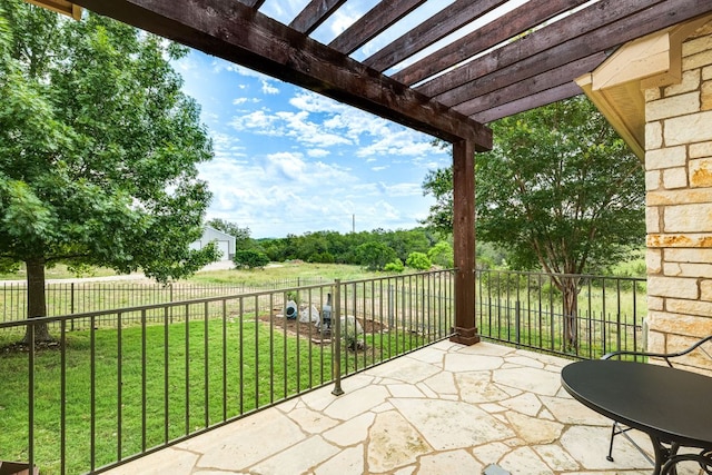 201 Thomas Ridge Rd, Burnet, TX 78611 - view of patio / terrace featuring a pergola