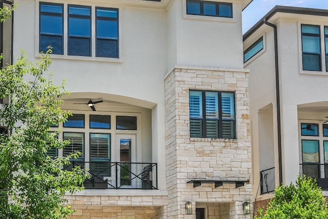13322 Galleria Cir, Austin, TX 78738 - doorway to property with stone siding and stucco siding