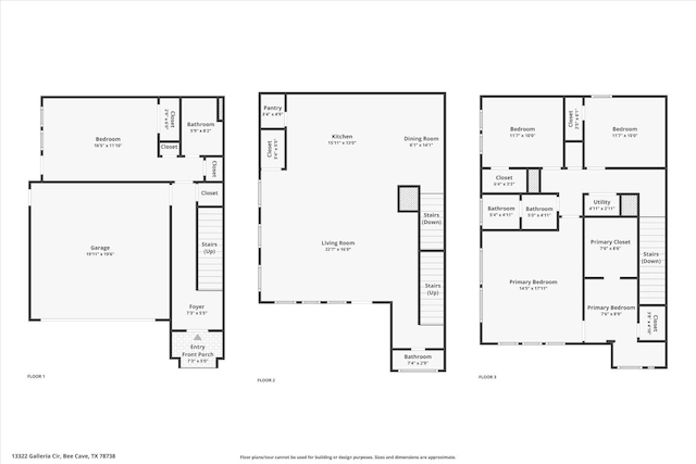 13322 Galleria Cir, Austin, TX 78738 - view of property floor plan