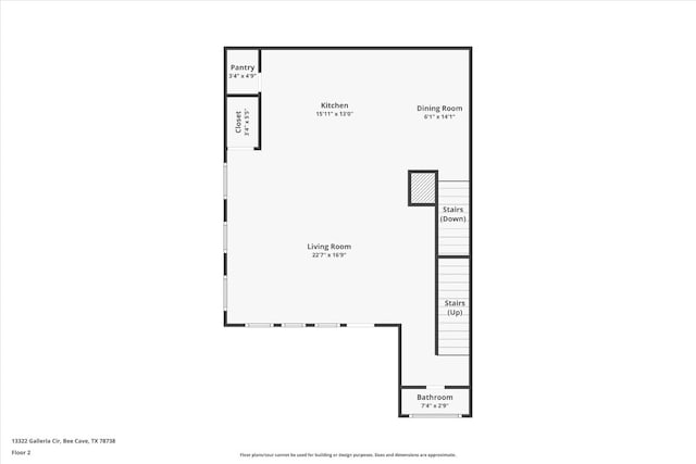 13322 Galleria Cir, Austin, TX 78738 - floor plan / room layout