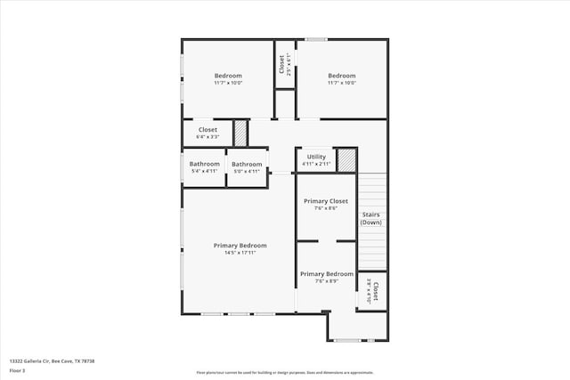 13322 Galleria Cir, Austin, TX 78738 - view of property floor plan