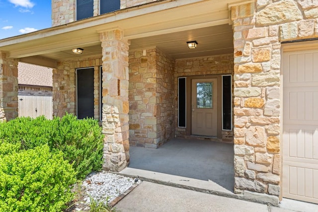 2302 N Ryan Dr, Copperas Cove, TX 76522 - property entrance featuring stone siding