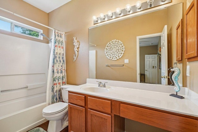 3502 Blackstone Run, San Antonio, TX 78259 - full bath featuring vanity, shower / bath combo, and toilet