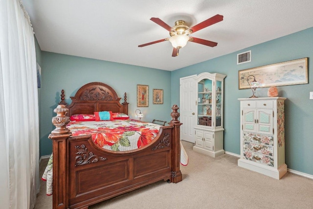 3502 Blackstone Run, San Antonio, TX 78259 - carpeted bedroom featuring baseboards and a ceiling fan