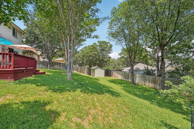 3502 Blackstone Run, San Antonio, TX 78259 - view of yard featuring a deck