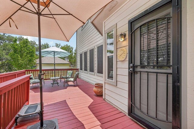 3502 Blackstone Run, San Antonio, TX 78259 - view of deck