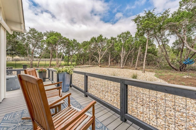 1174 Desiree St, Canyon Lake, TX 78133 - view of wooden terrace