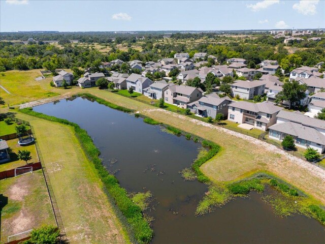 9305 Mcknight Loop Unit 4, Austin, TX 78717 - aerial view of residential area featuring a large body of water